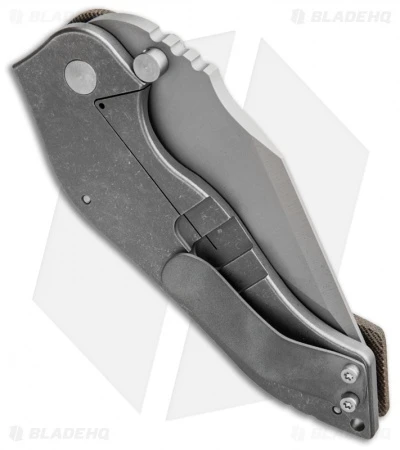 Sniper Bladeworks DMF Clip Point Knife Micarta Framelock (3.5" Matte) 2 Sniper Bladeworks DMF Clip Point Knife Micarta Framelock (3.5" Matte) - Image 2