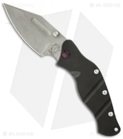 Sniper Bladeworks LPC Framelock Folder Black Knife (3.75" BB Plain Swedge)