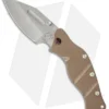 Sniper Bladeworks LPC Framelock Folder Brown Knife (3.75" Bead Blast Plain)