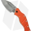 Sniper Bladeworks LPC Framelock Folder Orange Knife (3.75" Bead Blast Plain)