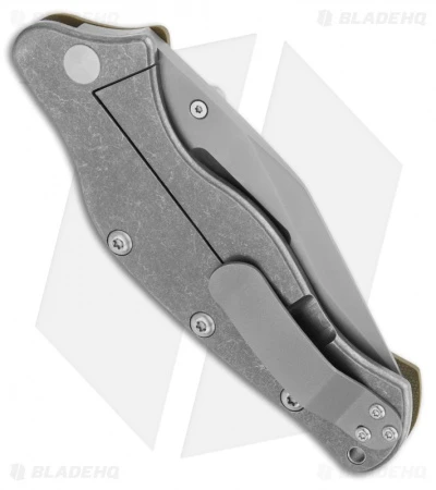 Sniper Bladeworks LPC Framelock Folder OD Green Knife (3.75" Bead Blast Plain) 2 Sniper Bladeworks LPC Framelock Folder OD Green Knife (3.75" Bead Blast Plain) - Image 2