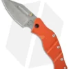 Sniper Bladeworks LPC Framelock Folder Orange W/ Gold Thumb Stud (3.75" Plain)