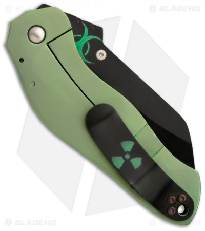 Sniper Bladeworks Toxic Mini DH Dark Hallow Framelock Folder (3.25" Black) 2 Sniper Bladeworks Toxic Mini DH Dark Hallow Framelock Folder (3.25" Black) - Image 2