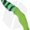 Sniper Bladeworks Mini LPC Framelock Folder Knife Green G-10 (3.3" Green/Black)