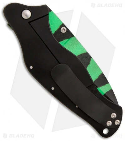 Sniper Bladeworks Mini LPC Framelock Folder Knife Green G-10 (3.3" Green/Black) 2 Sniper Bladeworks Mini LPC Framelock Folder Knife Green G-10 (3.3" Green/Black) - Image 2