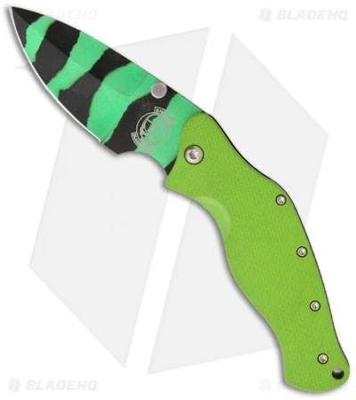 Sniper Bladeworks Mini LPC Framelock Folder Knife Green G-10 (3.3" Green/Black) 1 Sniper Bladeworks Mini LPC Framelock Folder Knife Green G-10 (3.3" Green/Black)