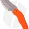 Sniper Bladeworks DH Dark Hallow Framelock Folder Orange G-10 (3.7" Plain)