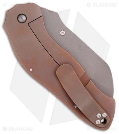 Sniper Bladeworks DH Dark Hallow Framelock Folder Orange G-10 (3.7" Plain) 2 Sniper Bladeworks DH Dark Hallow Framelock Folder Orange G-10 (3.7" Plain) - Image 2