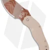 Sniper Bladeworks DH Dark Hallow Framelock Folder Tan G-10 (3.7" Plain)
