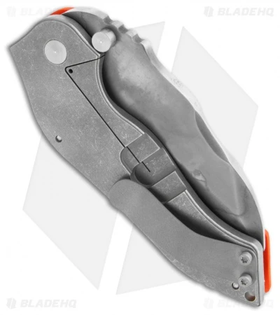 Sniper Bladeworks DMF Framelock Folder Orange G-10 Knife (3.5" Hamon) 2 Sniper Bladeworks DMF Framelock Folder Orange G-10 Knife (3.5" Hamon) - Image 2