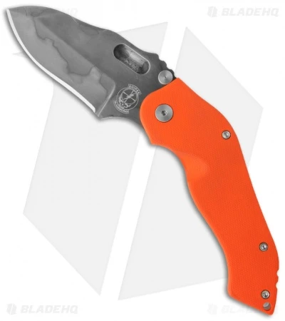 Sniper Bladeworks DMF Framelock Folder Orange G-10 Knife (3.5" Hamon) 1 Sniper Bladeworks DMF Framelock Folder Orange G-10 Knife (3.5" Hamon)