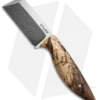 Stark Creations EDC Cleaver Fixed Blade Knife Spalted Koa (2.625" Two-Tone)