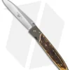 Bob Terzuola Custom Talon Liner Lock Knife Stag (3.5" Polish)