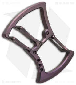 Savidan Knives Guillotine Carabiner Keychain Tool - Purple Titanium -Benchmade Shop thierry savidan knives guillotine purple cm bottom