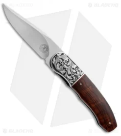 Andre Thorburn Custom L48 Front Flipper Knife Desert Ironwood (3.25" Satin)