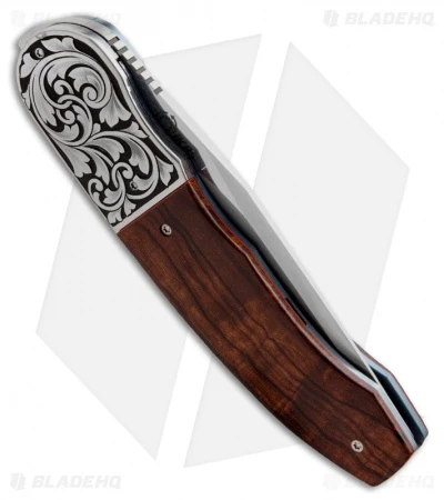 Andre Thorburn Custom L48 Front Flipper Knife Desert Ironwood (3.25" Satin) 2 Andre Thorburn Custom L48 Front Flipper Knife Desert Ironwood (3.25" Satin) - Image 2