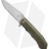 Andre Thorburn Custom L51 Flipper Knife Olive Green G-10 (3.75" Satin)