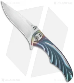 Brian Tighe Custom Tighe Coon Knife Anodized Titanium (3.75" Satin)