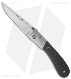 Brian Tighe Vanguard Titanium D/A Automatic Knife Carbon Fiber (3.5" Satin)
