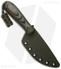 T.M. Hunt Custom Fixed Blade Knife Green Camo G-10 (3.75" Satin) 5 T.M. Hunt Custom Fixed Blade Knife Green Camo G-10 (3.75" Satin) -Benchmade Shop tm hunt od green camo cm sheath