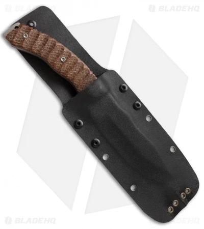 Trouble Blades Custom Bush Bitch Fixed Blade Knife Brown G-10 (4.5" Black) 2 Trouble Blades Custom Bush Bitch Fixed Blade Knife Brown G-10 (4.5" Black) - Image 2