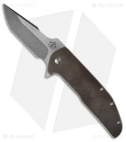 Turpin Knives Proto Run Folder Tanto Flipper Knife (3.75" Two-Tone)