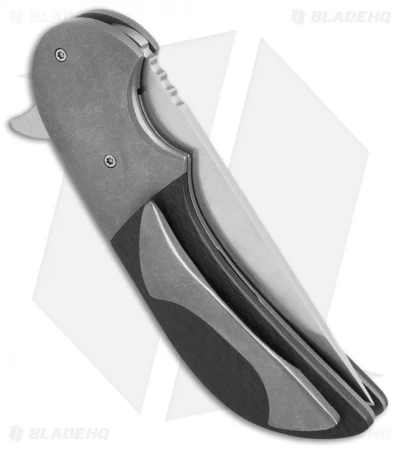 Jeff VanderMeulen Custom Micro Intro Flipper Knife Carbon Fiber (3.25" Satin) 2 Jeff VanderMeulen Custom Micro Intro Flipper Knife Carbon Fiber (3.25" Satin) - Image 2