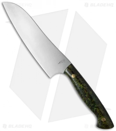 Michael Zieba Santoku Knife Green Maple Burl/G-10 (6.5" AEB-L) 1 Michael Zieba Santoku Knife Green Maple Burl/G-10 (6.5" AEB-L)